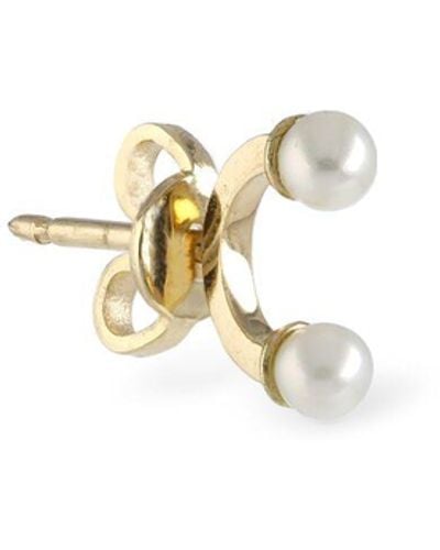 Delfina Delettrez Dots 18kt Gold & Pearl Mono Earring - Metallic