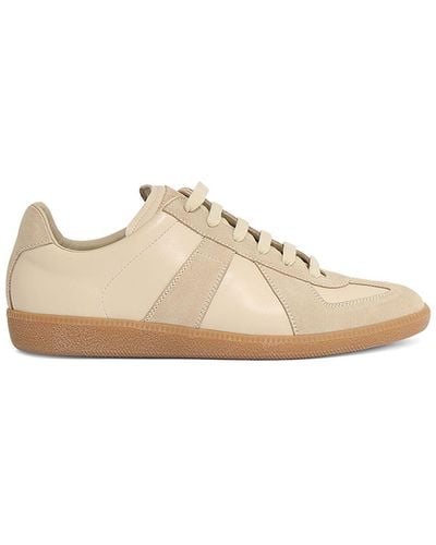 Maison Margiela Replica Leather Sneakers - Natural