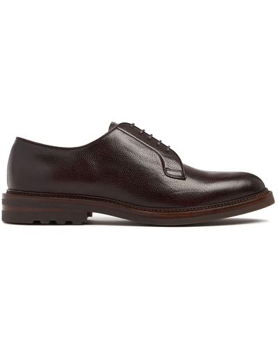 Brunello Cucinelli Leather Derby Shoes - Brown