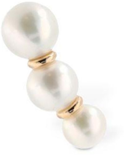 Sophie Bille Brahe Trois Perles 14kt Yellow Gold Single Earring With Pearls - Multicolor