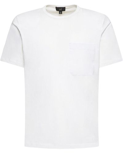 Dunhill T-shirt Mit Patch - Weiß
