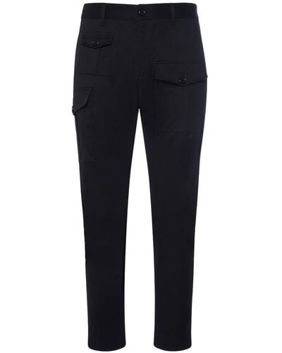 DSquared² Sexy Cargo Stretch Cotton Pants - Blue