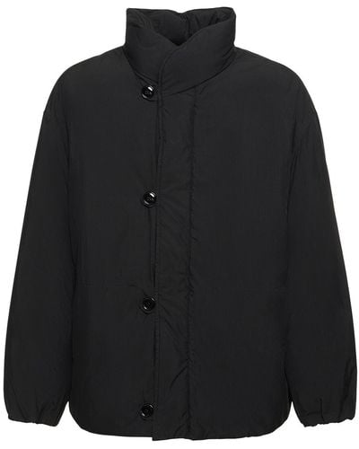 Lemaire Cotton Blend Puffer Jacket - Black