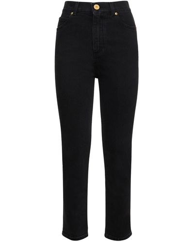 Balmain Marble Effect Jeans - Black