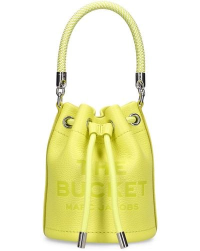 Marc Jacobs The Mini Leather Bucket Bag - Yellow
