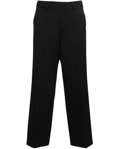 DUNST Straight Trousers - Black