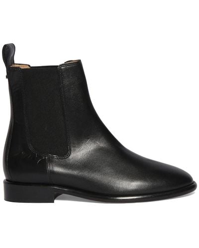 Isabel Marant Jelna Leather Ankle Boots - Black