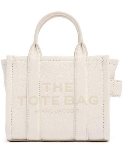 Marc Jacobs The Micro Tote Leather Bag - Natural