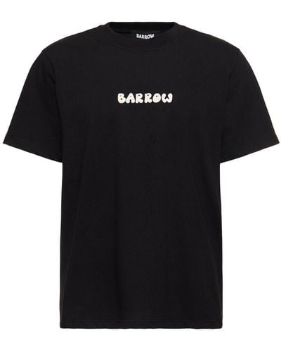 Barrow T-shirt Aus Baumwolle Mit Bärendruck - Schwarz