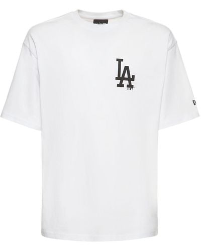 KTZ La Lakers Roses Logo Cotton T-Shirt - White
