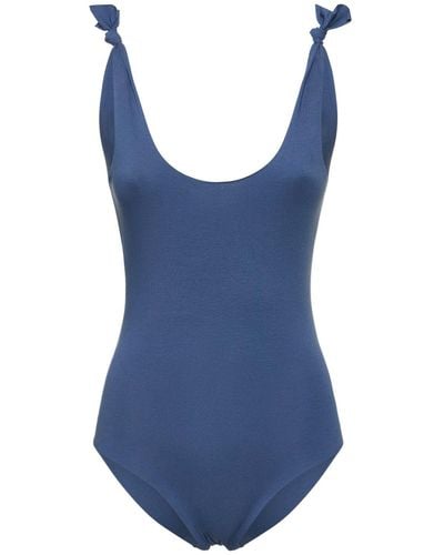 ISOLE & VULCANI Ginestra Jersey One Piece Swimsuit - Blue