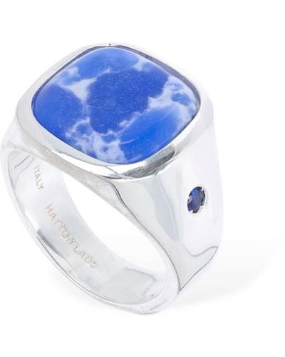 Hatton Labs Ocean Signet Ring - Blue