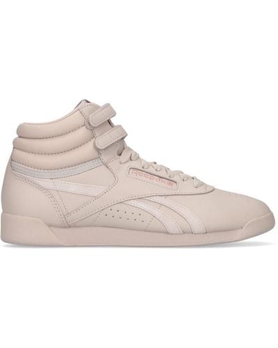 Reebok Cardi B Freestyle Hi Leather Sneakers - Pink
