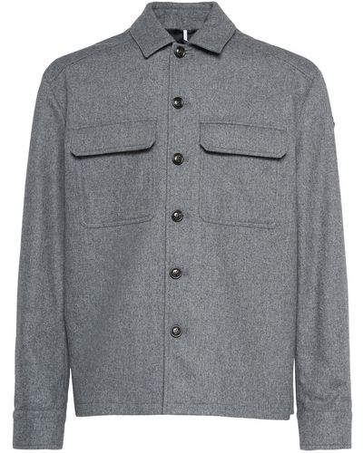 Moncler Cashmere Blend Shirt - Gray