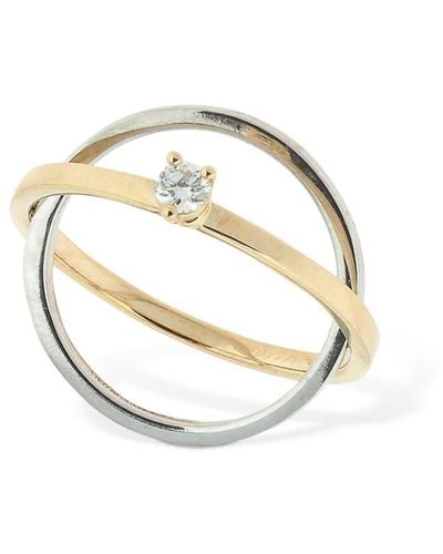Delfina Delettrez Ring Aus 18kt Gold Mit Diamanten - Mettallic