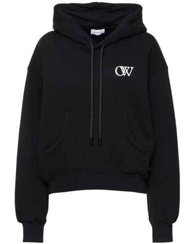 Off-White c/o Virgil Abloh Sudadera de algodón con capucha - Negro