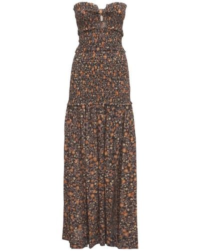Bec & Bridge Janice Cotton Maxi Dress - Brown