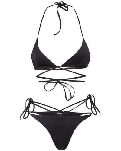 DSquared² Braguitas de bikini triangular - Negro