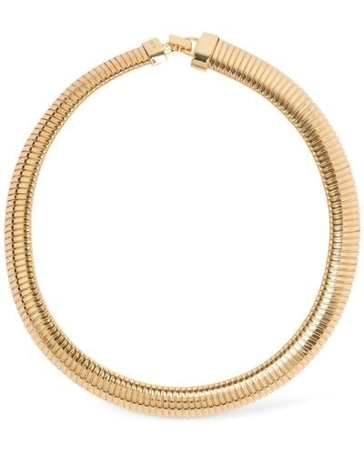Anine Bing Coil chain necklace - Metallizzato