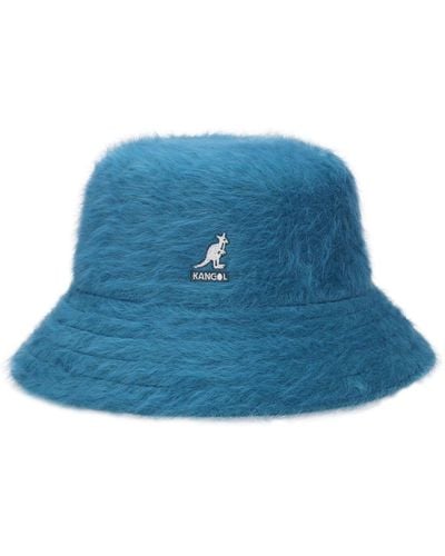 Kangol Cappello bucket furgora in misto angora - Blu