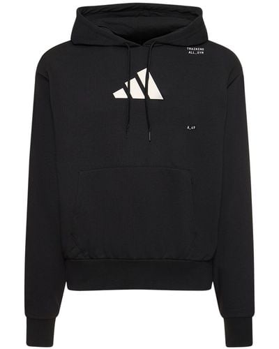 adidas Originals Logo Hooded Sweatshirt - Black