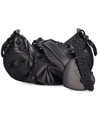 Balenciaga Xs Le Cagole Leather Shoulder Bag - Black