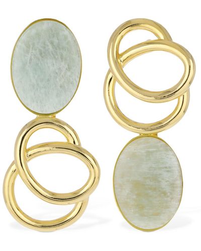 D'Estree Sonia Icon Stone Earrings - Metallic