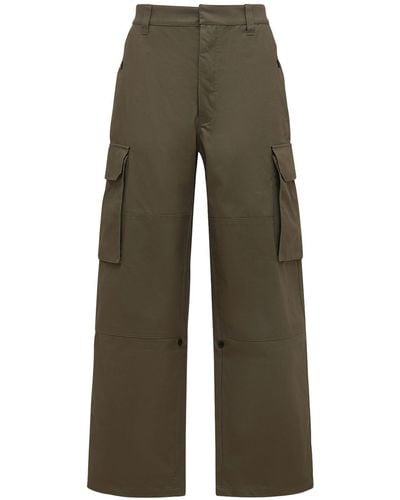 Loewe Pantalon Cargo En Coton Militaire - Multicolore