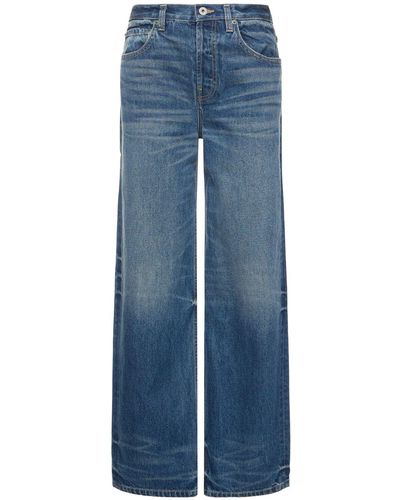 Interior Jeans dritti the remy in denim di cotone - Blu