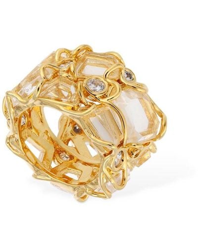 Zimmermann Crystal & Quartz Swirl Ring - Metallic