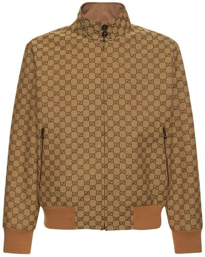 Gucci Cosmogonie Reversible Leather Jacket - Brown