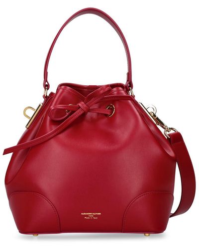 Alexandre Vauthier Medium Nappa Leather Top Handle Bag - Red