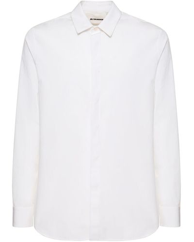 Jil Sander Camisa de algodón - Blanco