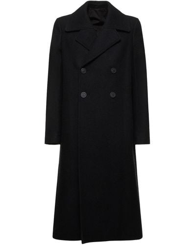 Rick Owens New Bell Double Breasted Coat - Black