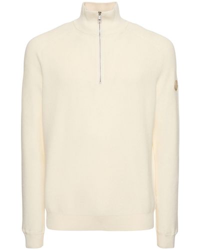 Moncler Ciclista Cotton & Cashmere Sweater - Natural