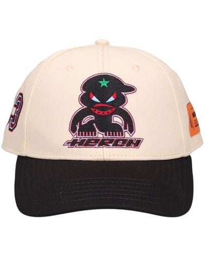 Heron Preston Monster Cotton Baseball Cap - Black