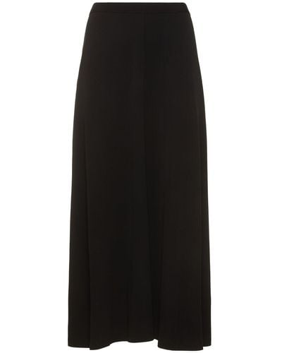Totême Fluid Viscose Jersey Long Skirt - Black