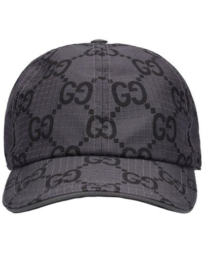 Gucci Baseballkappe Aus GG Polyester - Grau