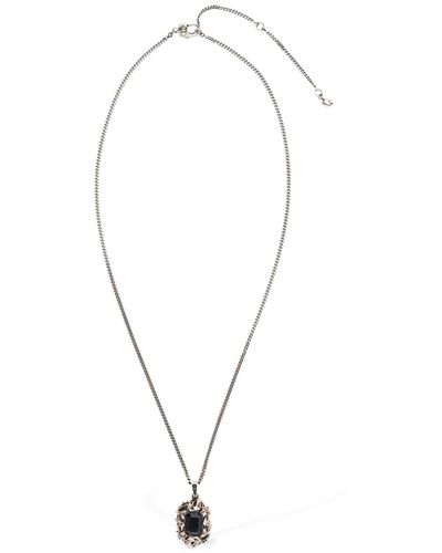 Alexander McQueen Collar de latón con calavera - Metálico