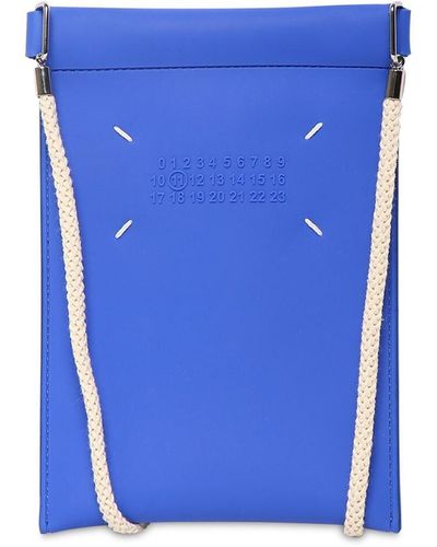 Maison Margiela Logo Rubber Phone Pouch Case - Blue