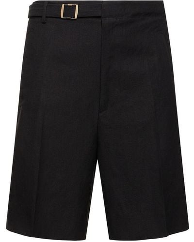 Zegna Short en lin oasi - Noir