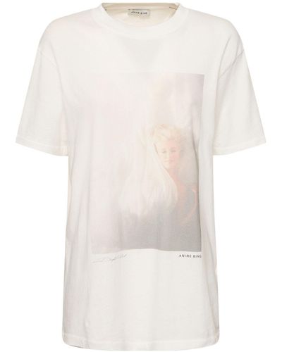 Anine Bing Lili Cotton Jersey T-shirt - White