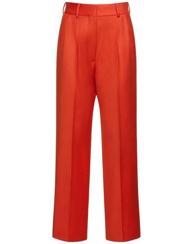 Blazé Milano Exit Fox Wool Trousers - Red