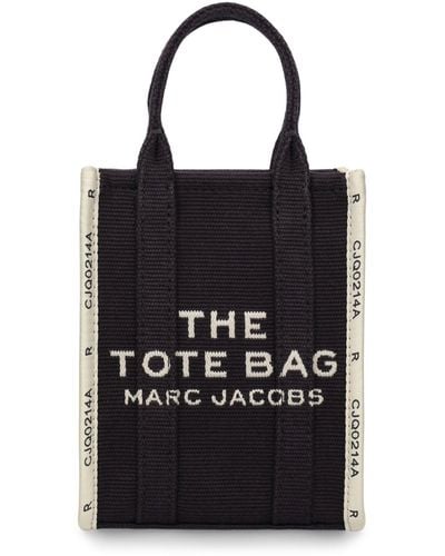 Marc Jacobs Borsa the phone tote jacquard - Nero