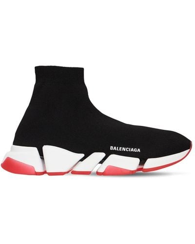 Balenciaga Speed 2.0 Knit Sport Sneakers - Black