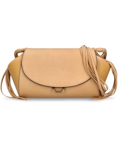 Isabel Marant Medium Murcia Leather Shoulder Bag - Natural