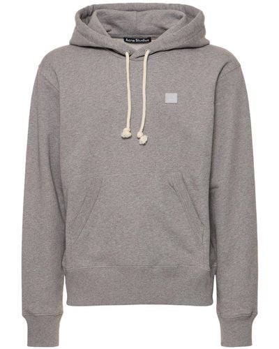 Acne Studios Fairah Hooded Cotton Sweatshirt - Grey