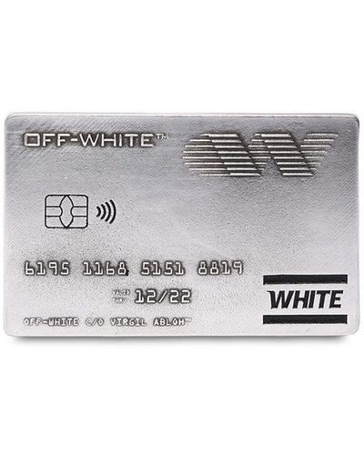 Off-White c/o Virgil Abloh Credit Card Metal Money Clip - Metallic