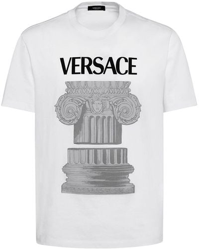 Versace T-shirt La Colonna - Blanc