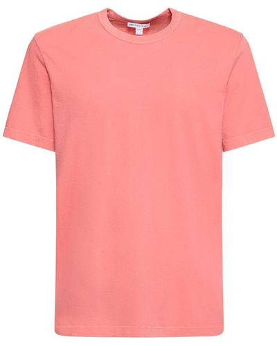 James Perse Leichtes T-shirt Aus Baumwolljersey - Pink